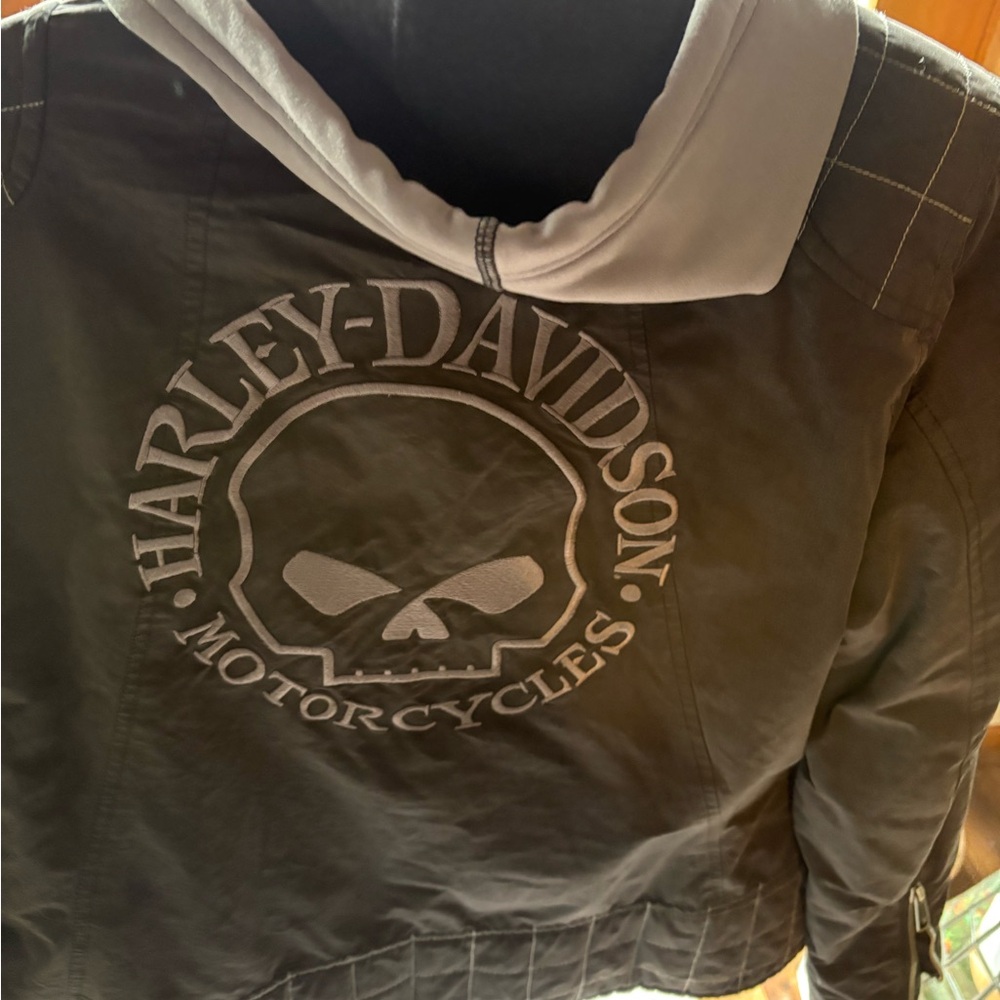 3- in-1 Harley-Davidson Black Jacket with Skull Logo XL